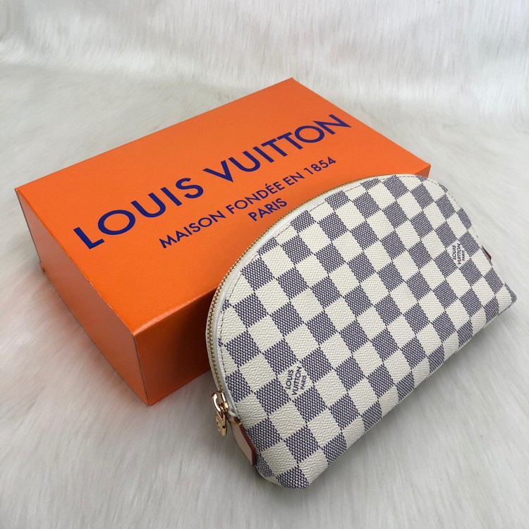 LOUİS VUİTTON COSMETİC POUCH GM DAMİER AZUR